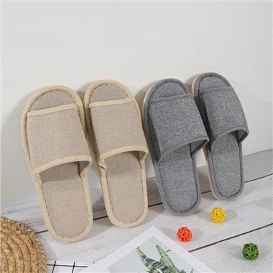 Kapcie z bawełny i lnu